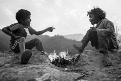 Raju and Sajila enjoy plotting together and dreaming of a new world around the little fires they lit.