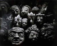 11) STUCCO HEADS FROM VARIOUS SCULPTURES, Sukhodaya and Ayudhya periods