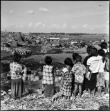 13) Their home, school & playground, Din Daeng dump site Slum, 1958